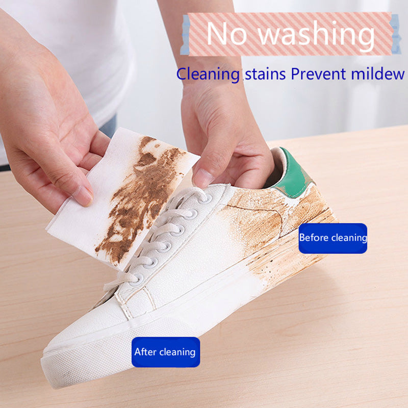 Disposable Shoe Cleaning Wipes | Quick Shine Clean Wet Wipes (50 Wipes In 1 Packet)