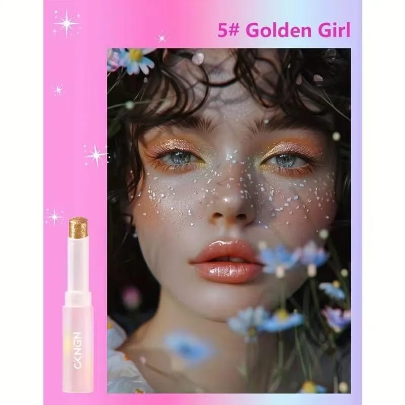 2 In 1 Jelly Shiny Shimmering Eyeshadow Stick | Long Lasting Glow Makeup Stick