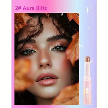 2 In 1 Jelly Shiny Shimmering Eyeshadow Stick | Long Lasting Glow Makeup Stick