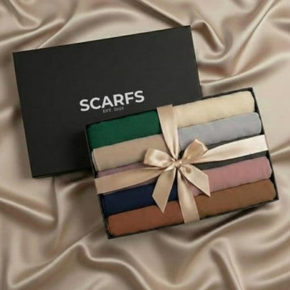 Pack of 5 Hijab With 1Pc 4-in-1 Inner Cap – Gift Set