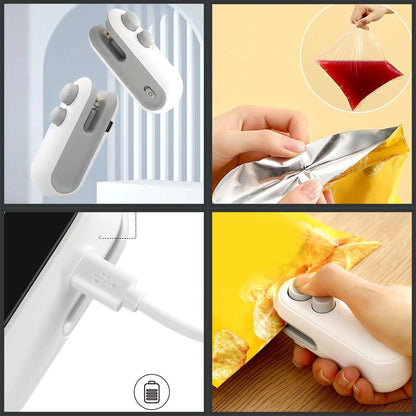 Mini Heat Sealing Machine 2-in-1 Cutter & Sealer